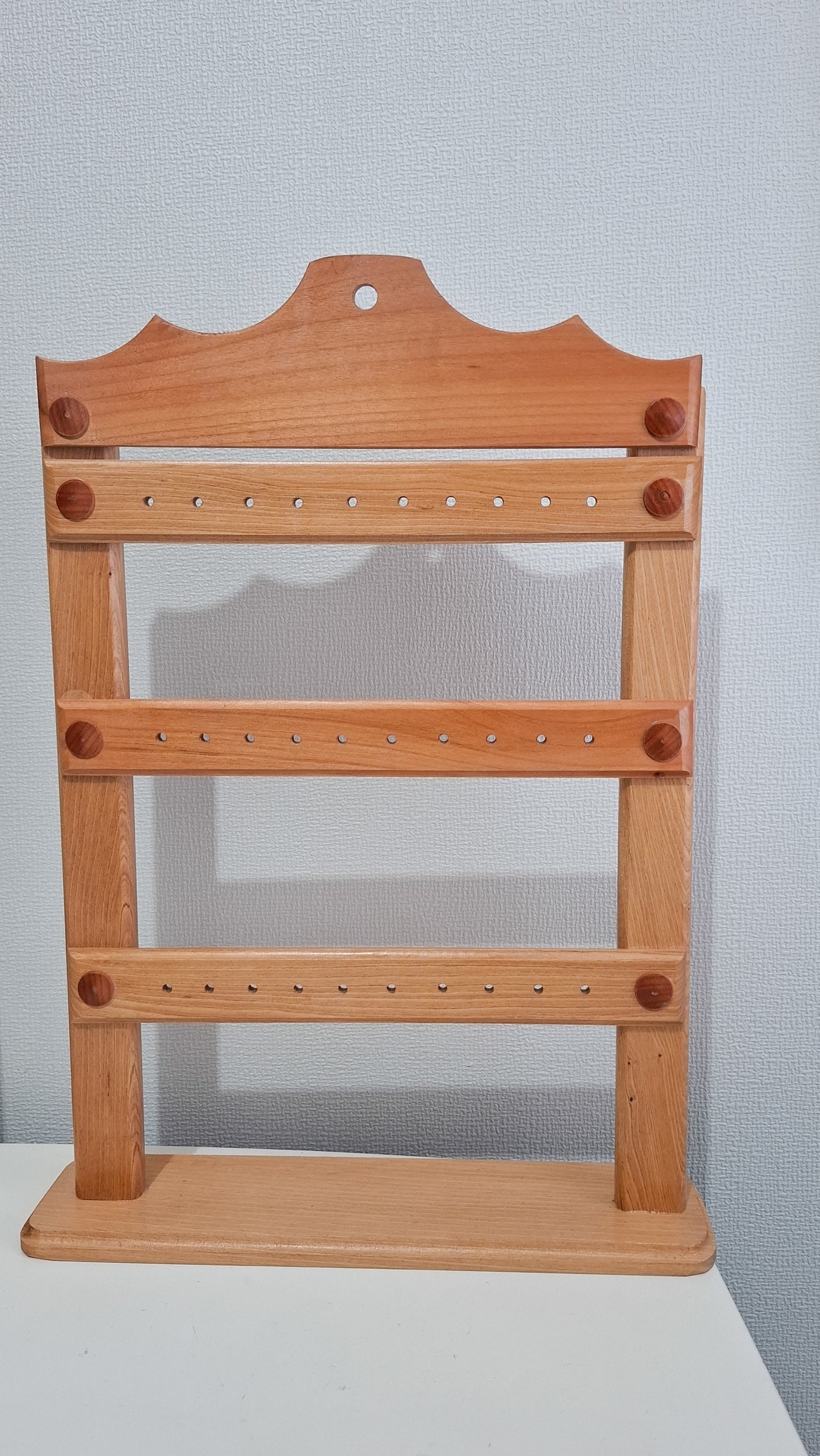 PORTA AROS MADERA 30 PARES DE AROS