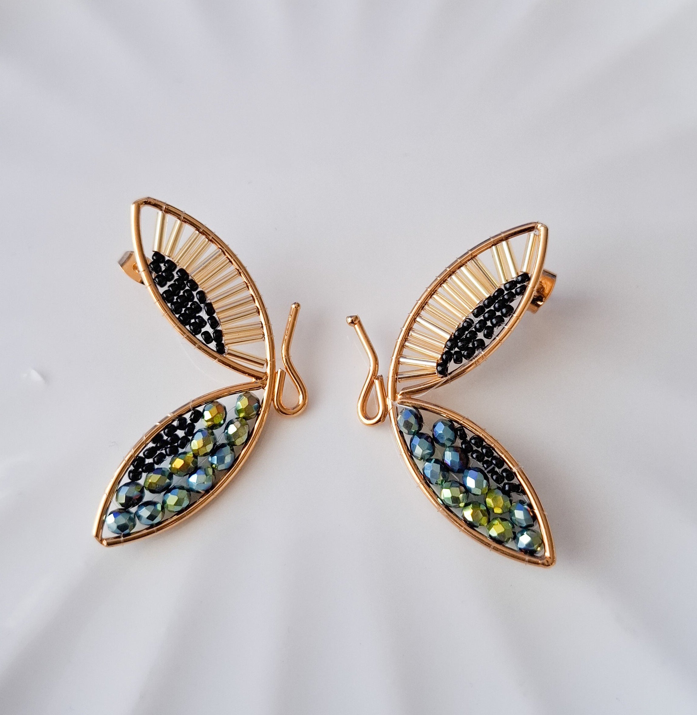 AROS MARIPOSA TEJIDO