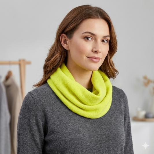 CUELLO DOBLE VUELTA VERDE LIMON