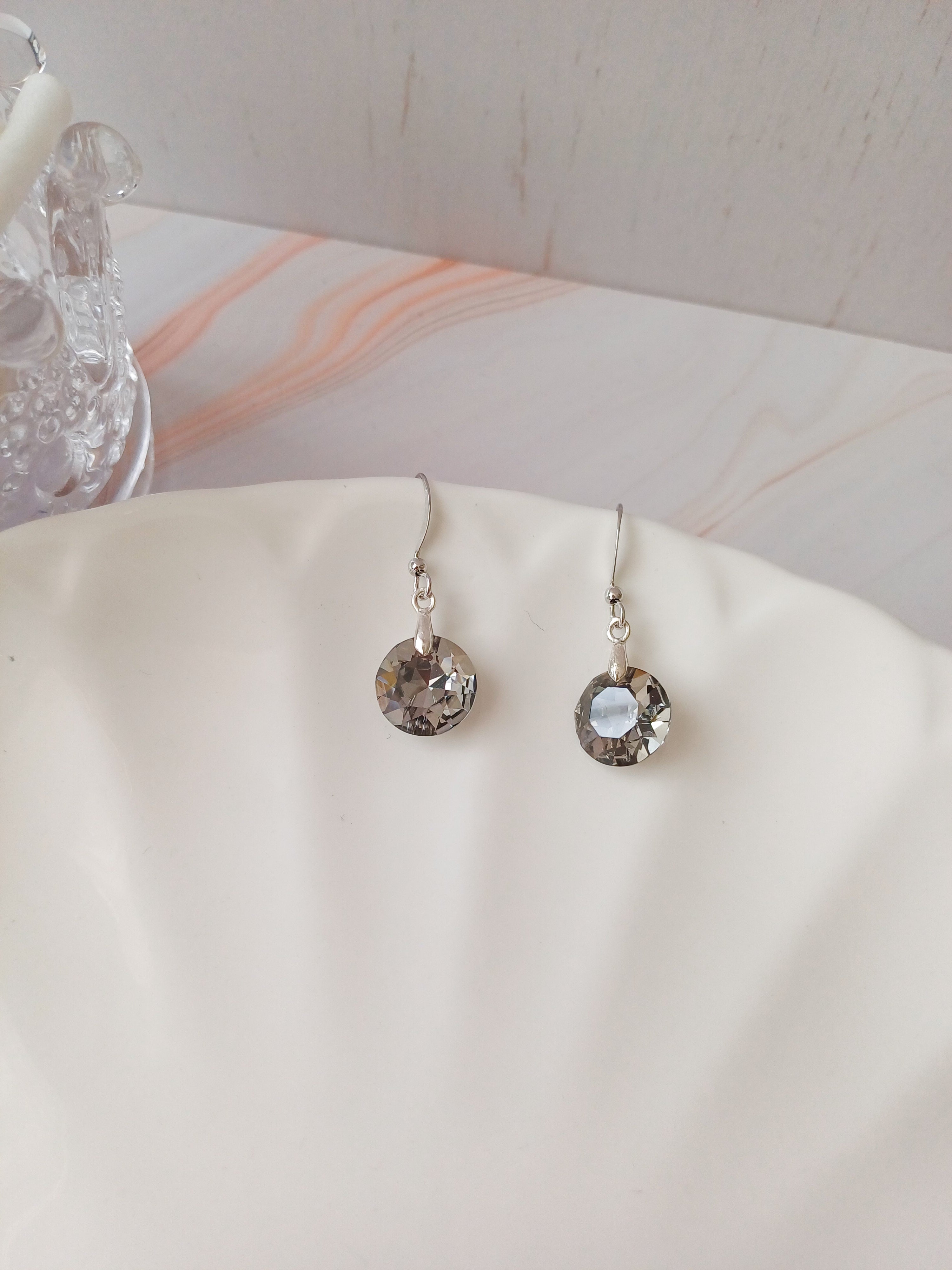 AROS DE CRISTAL GRIS