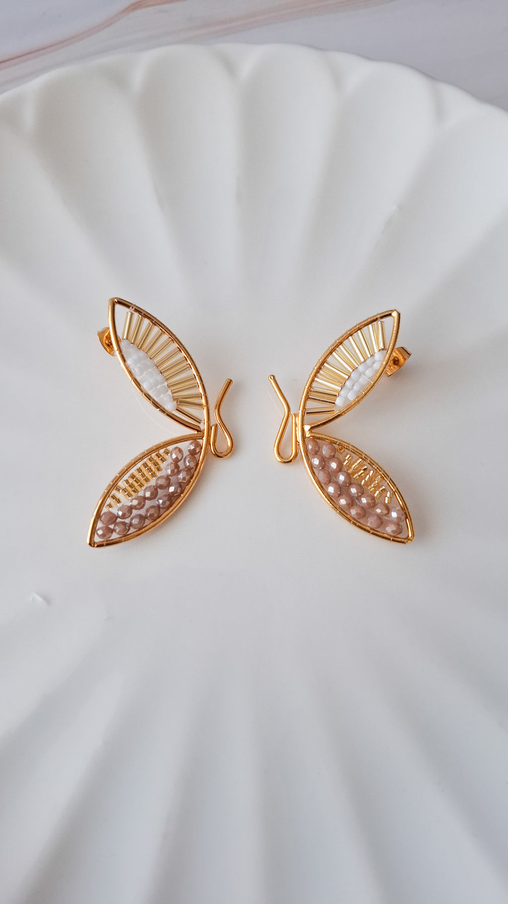 AROS MARIPOSA TEJIDO