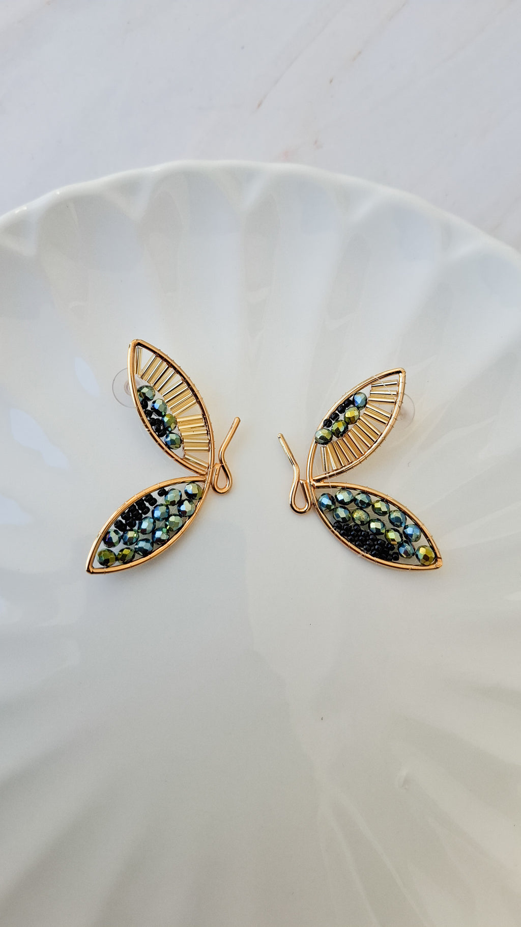 AROS MARIPOSA TEJIDO