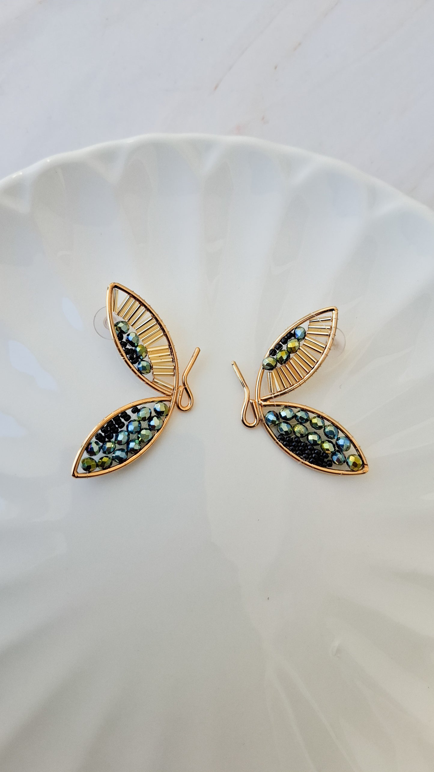 AROS MARIPOSA TEJIDO