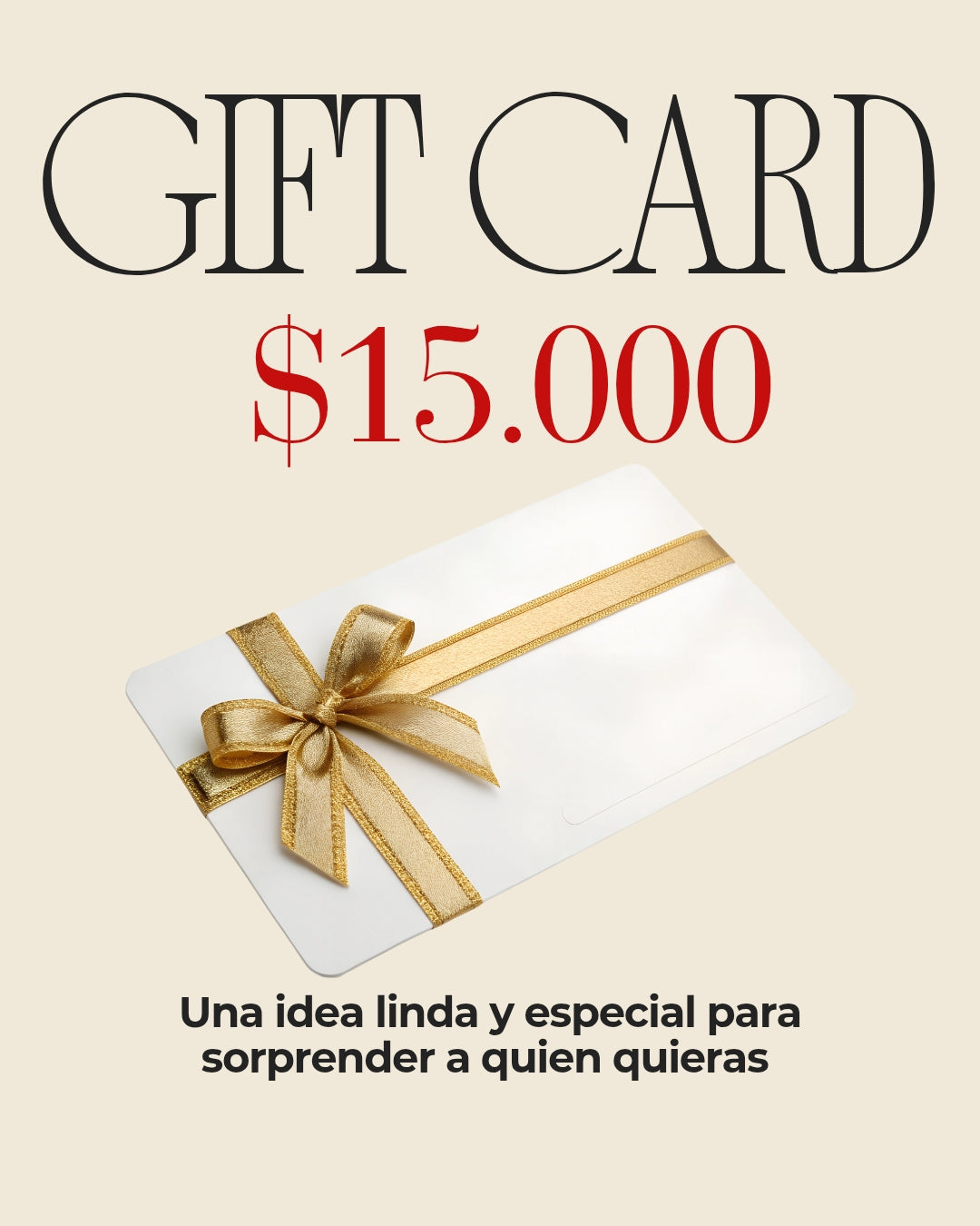 Tarjeta Gift Card CAMIEM