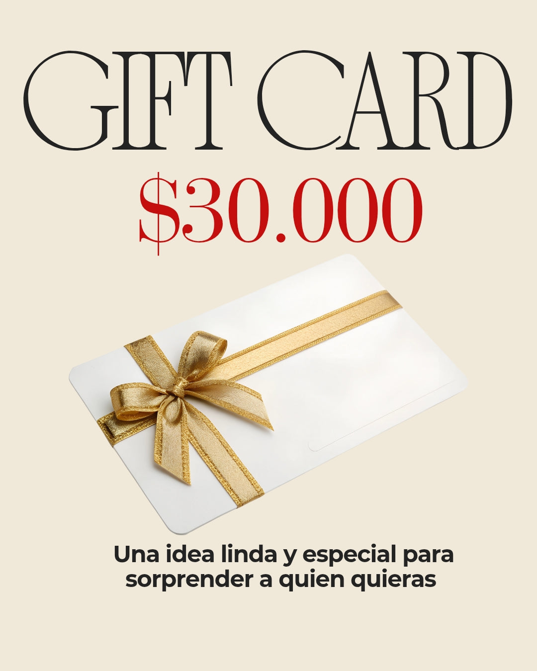 Tarjeta Gift Card CAMIEM